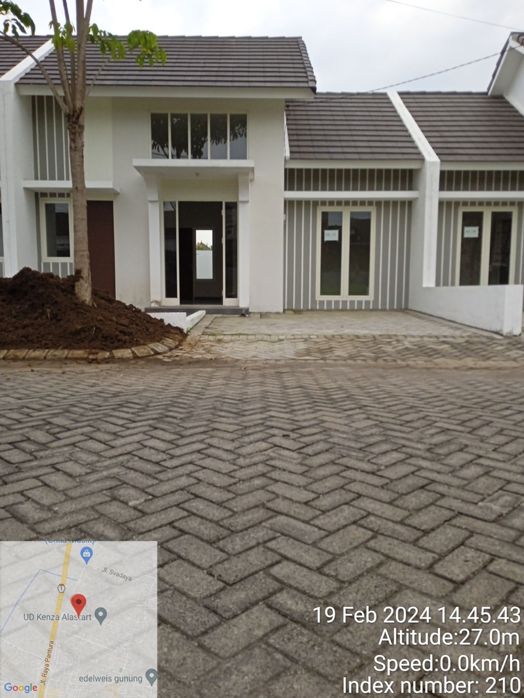 foto tampak rumah tipe AZALEA ( 62/117) perumahan Grand Masangan Permai (GMP)
