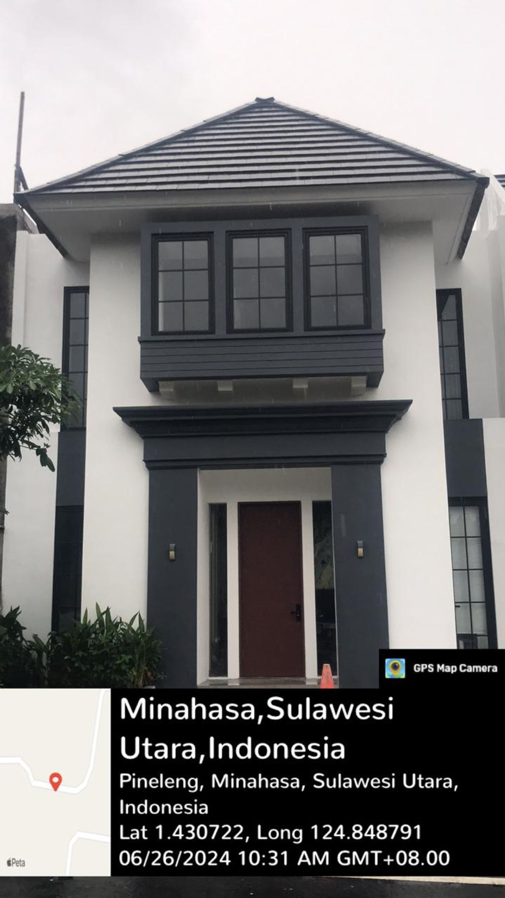foto tampak rumah tipe NASHVILLE perumahan CITRALAND WINANGUN MANADO CLUSTER SKY PARK