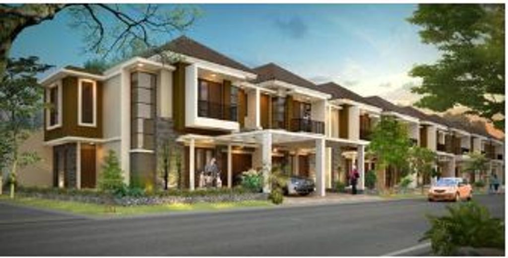 foto tampak rumah tipe ROSSA perumahan CLUSTER ASERA KHI