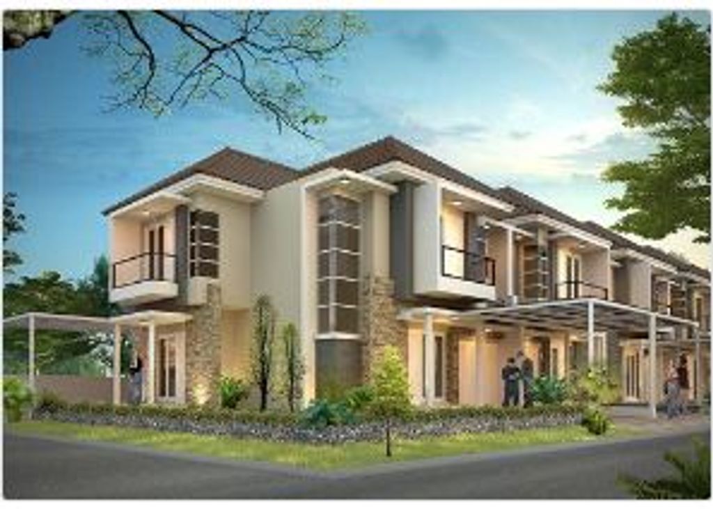 foto tampak rumah tipe ABIZIA perumahan CLUSTER ASERA KHI