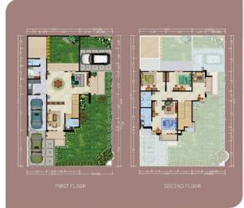 foto denah rumah tipe ABIZIA perumahan CLUSTER ASERA KHI