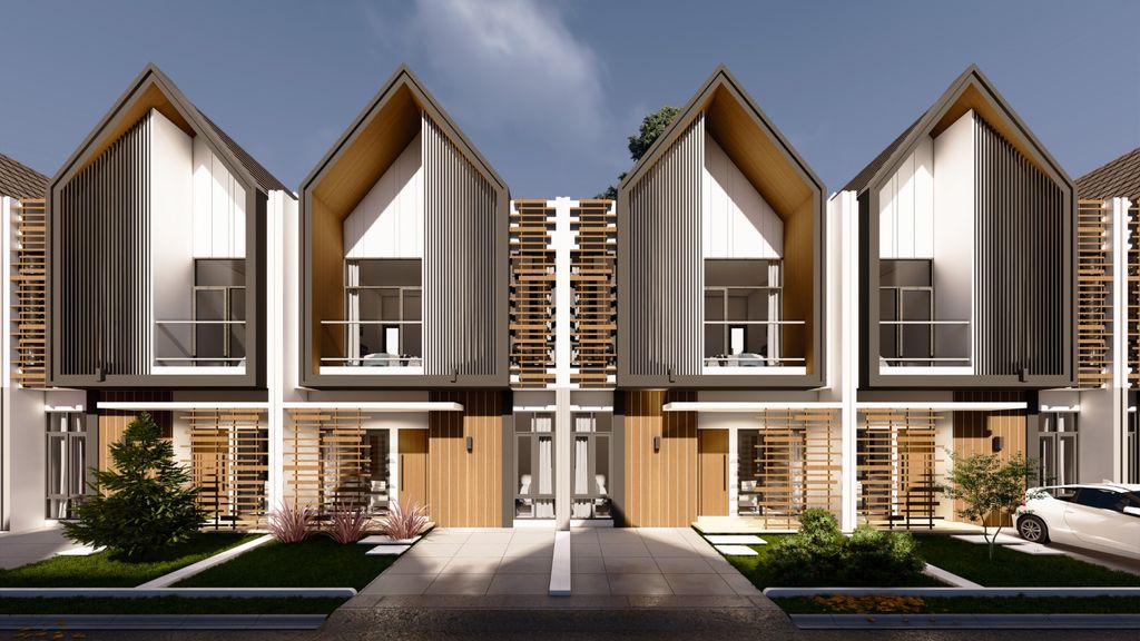 foto tampak rumah tipe ARALIA-T.68/63 (3) perumahan RAHARDJA AT GRAND MALAKA TAHAP 2