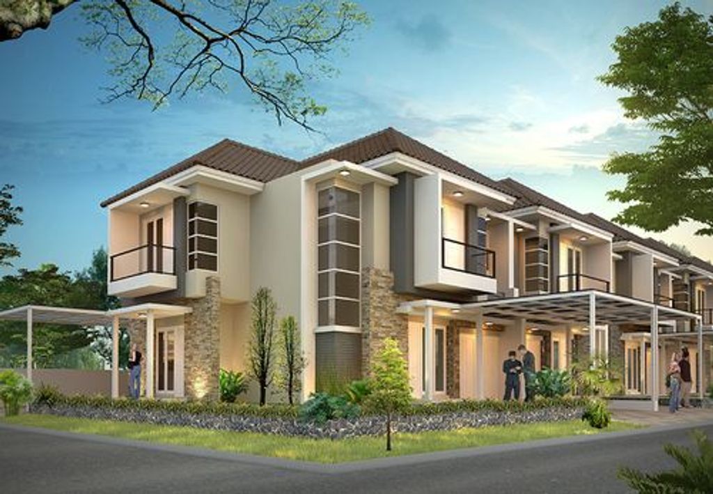 foto tampak rumah tipe ABIZIA perumahan CLUSTER ASERA KHI