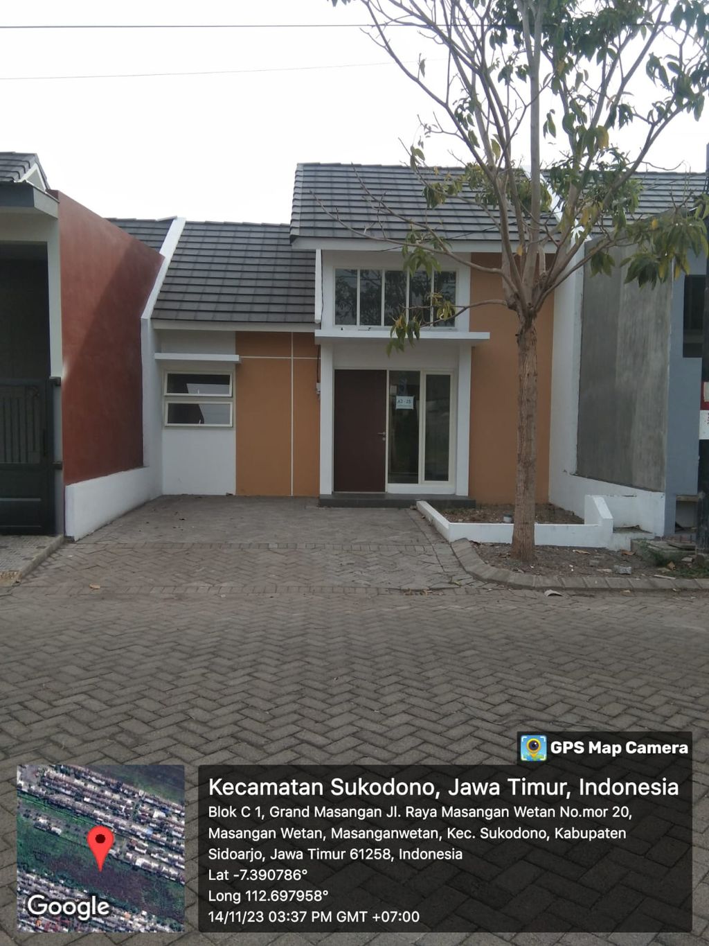 foto tampak rumah tipe ARTEMIS perumahan Grand Masangan Permai (GMP)