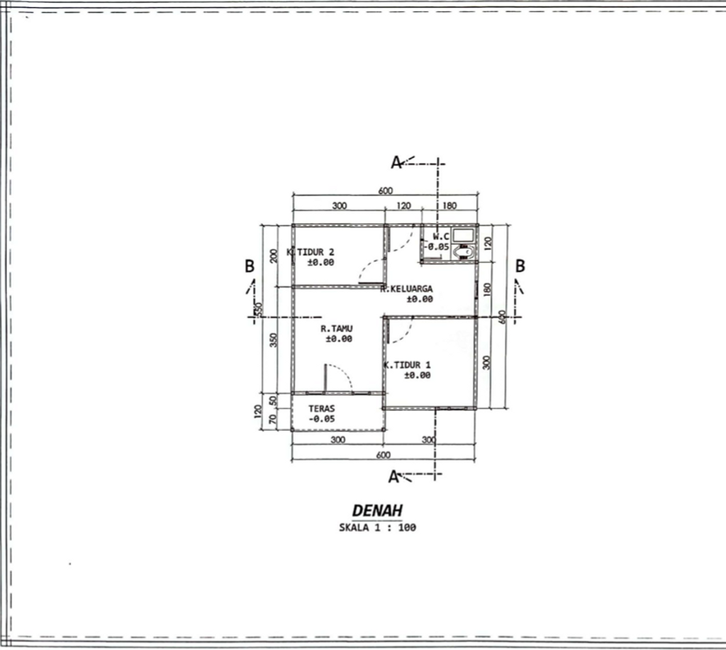 foto tampak rumah tipe 36 perumahan KABANINDO RESIDENCE