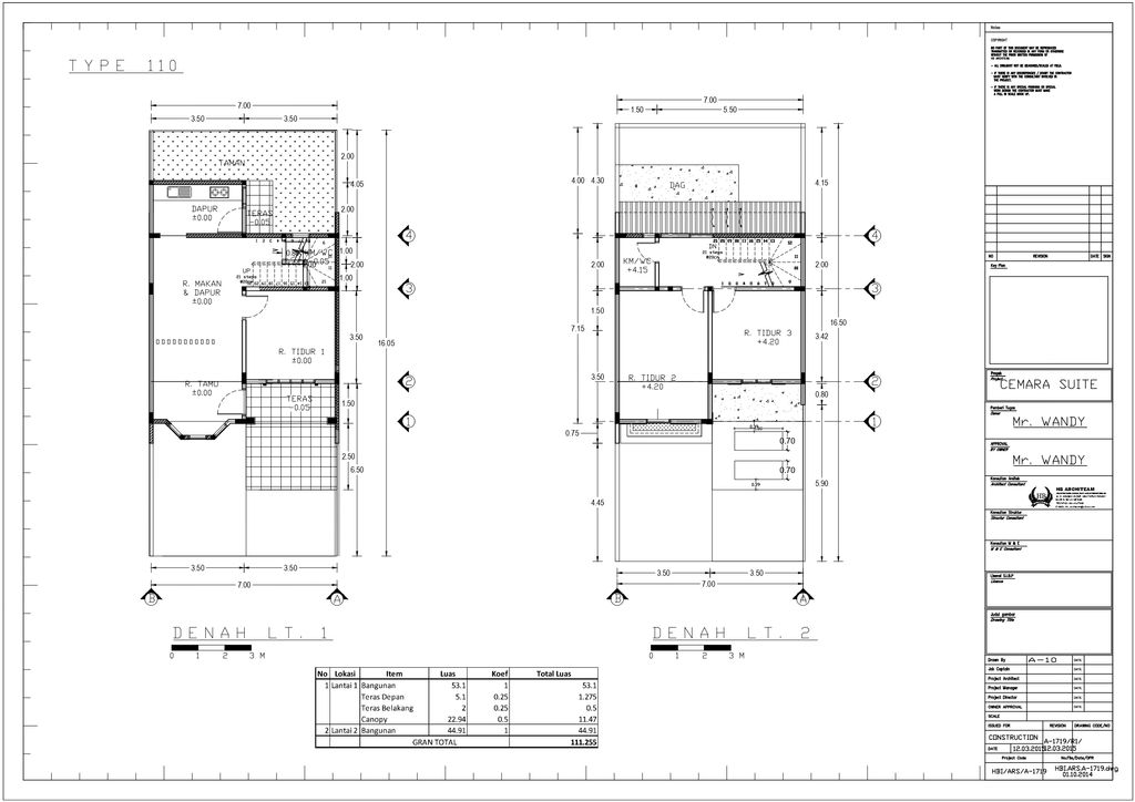 foto denah rumah tipe APOLLO - F 5 perumahan CEMARA SUITES