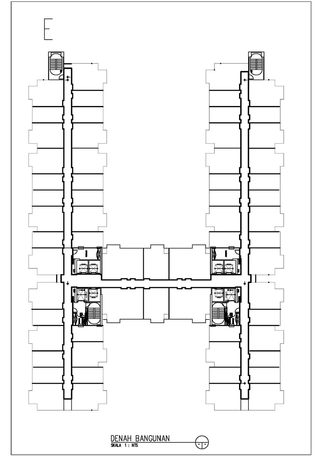 foto denah rumah tipe 2BR perumahan APARTEMEN THE NEST DIPURI