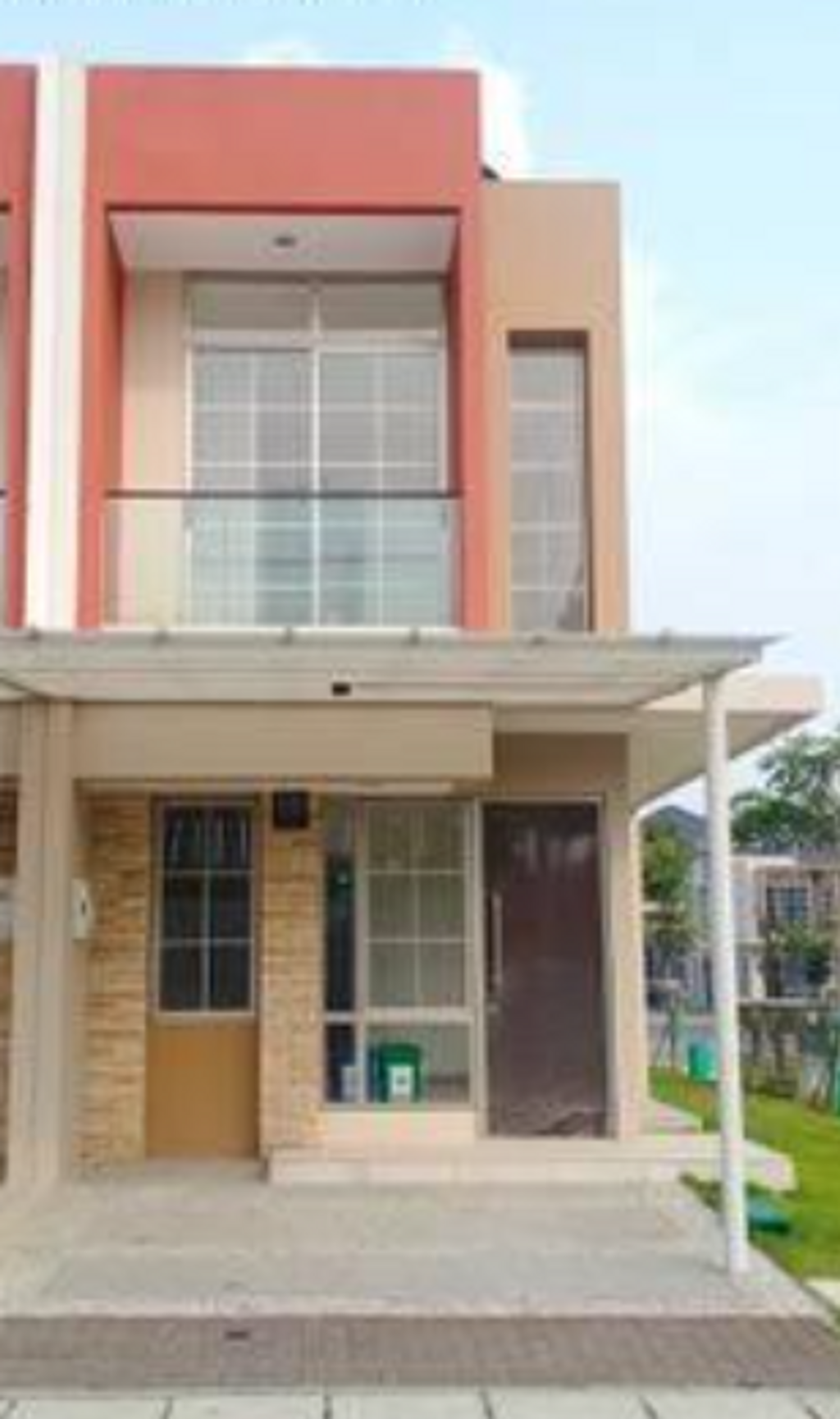 foto tampak rumah tipe BOUGENVILLE HOEK perumahan PIK2 - DISTRICT 17