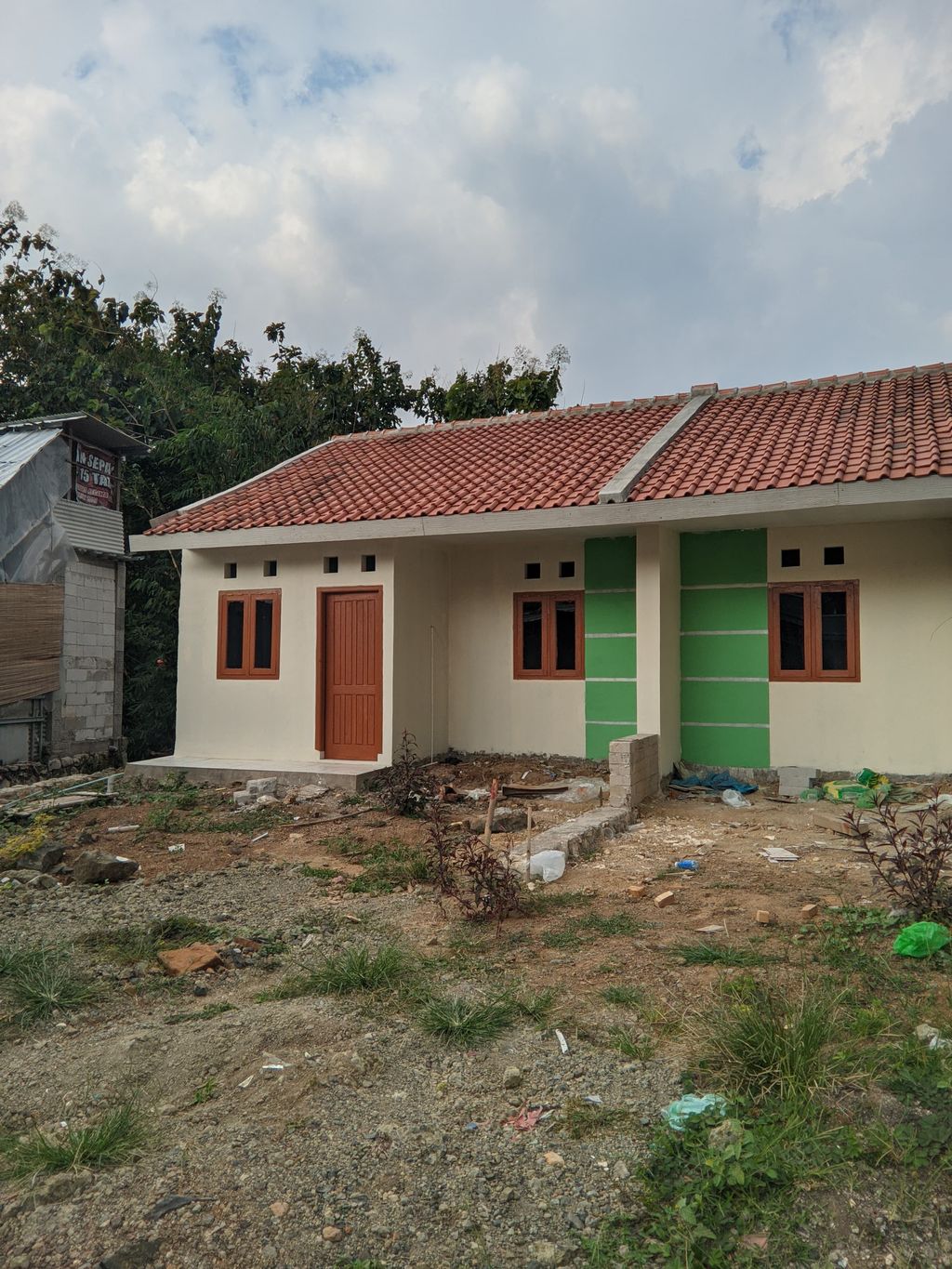 foto tampak rumah tipe 36 perumahan Grand House Watuagung 2 Baturetno