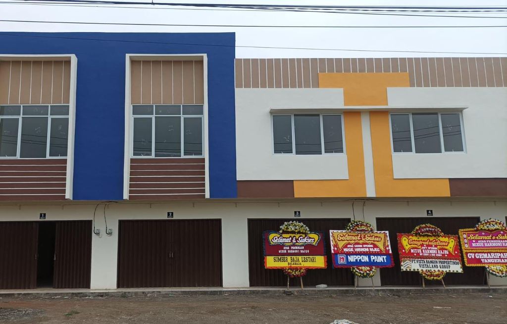 foto tampak rumah tipe RUKO 4 perumahan Mutiara Puri Harmoni