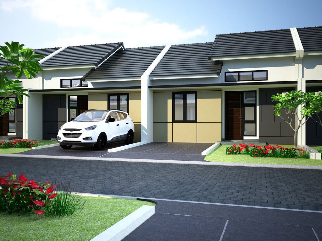 foto tampak rumah tipe 109/45 perumahan KSO PURI CEMPAKA