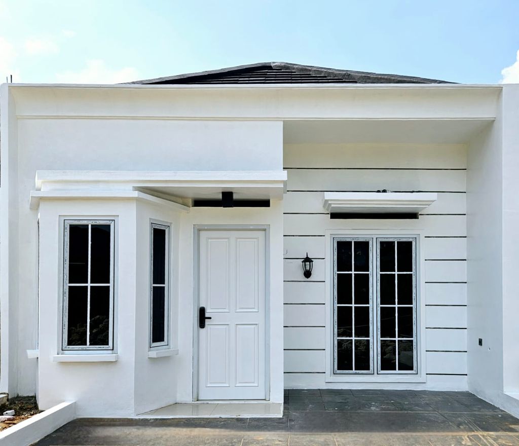 foto tampak rumah tipe 36/75 perumahan BRITANIA GREEN RESORT