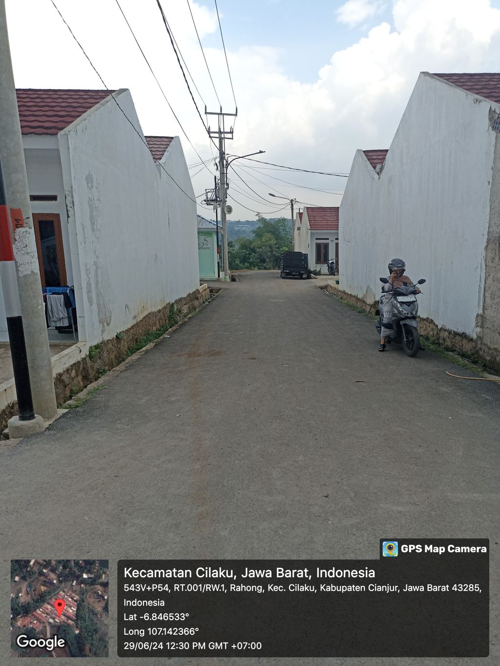 foto posisi tengah perumahan SAMAWA RESIDENCE TAHAP 2 GUNUNG JATI CIANJUR