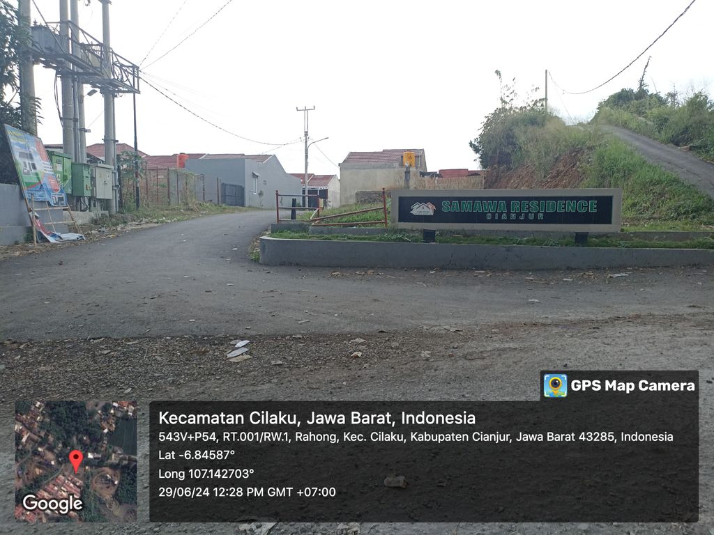 foto gerbang perumahan SAMAWA RESIDENCE TAHAP 2 GUNUNG JATI CIANJUR