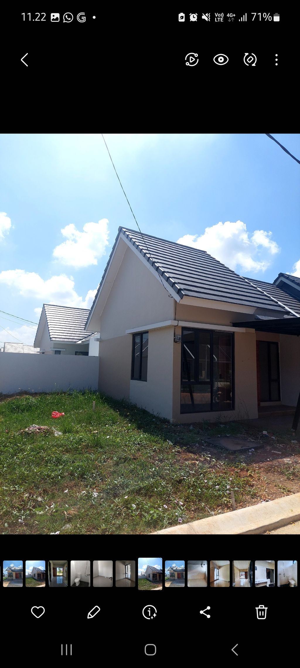 foto tampak rumah tipe PIANTA 666 perumahan MUTIARA GADING CITY CLUSTER MONACO & PARIS