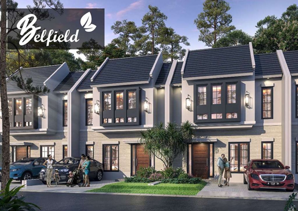 foto tampak rumah tipe Belfield perumahan CITRALAND TANJUNG MORAWA