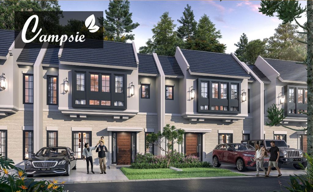 foto tampak rumah tipe Campsie 2 perumahan CITRALAND TANJUNG MORAWA