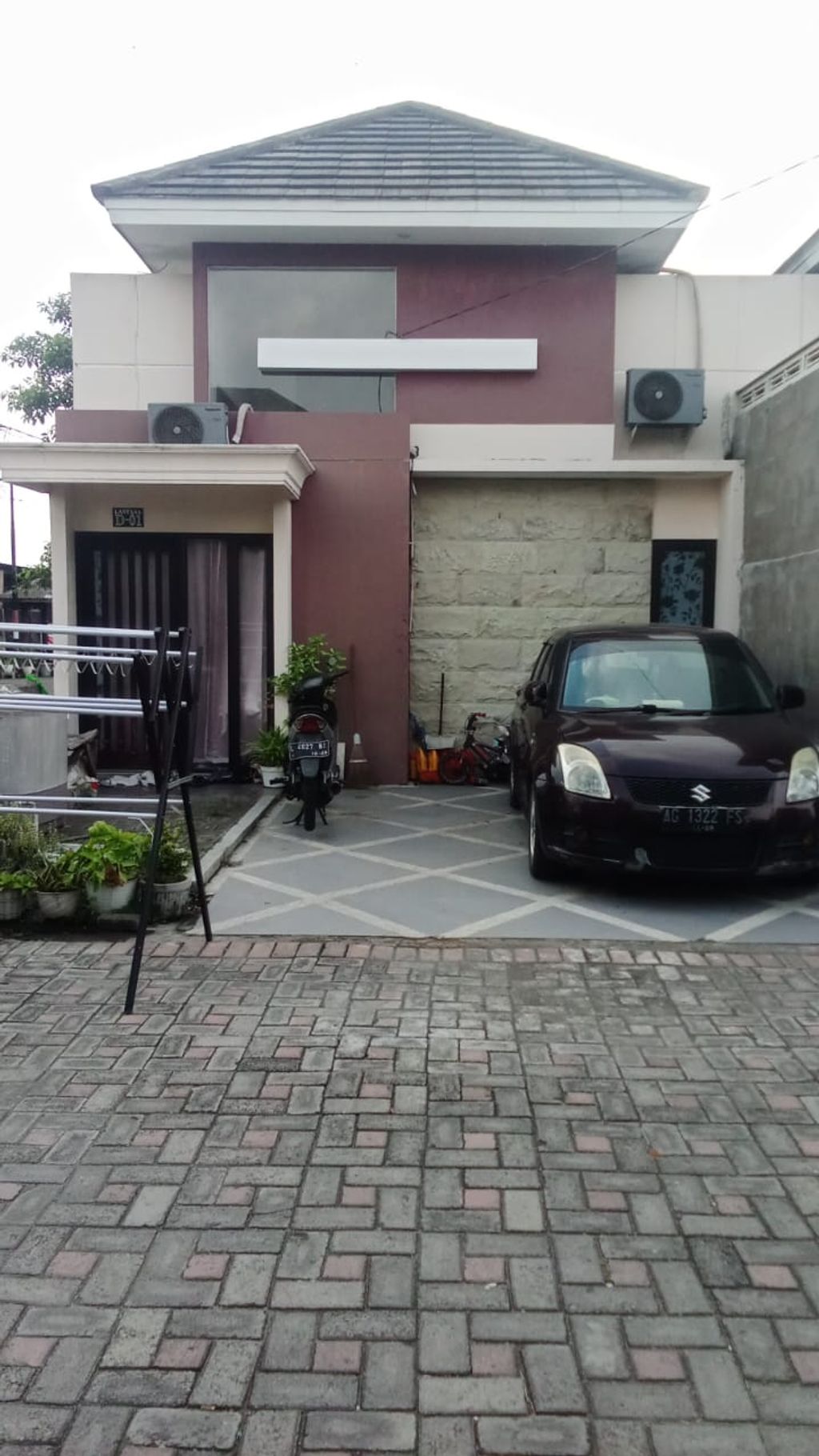 foto tampak rumah tipe LANTANA 36x80 perumahan MUARA GARDEN