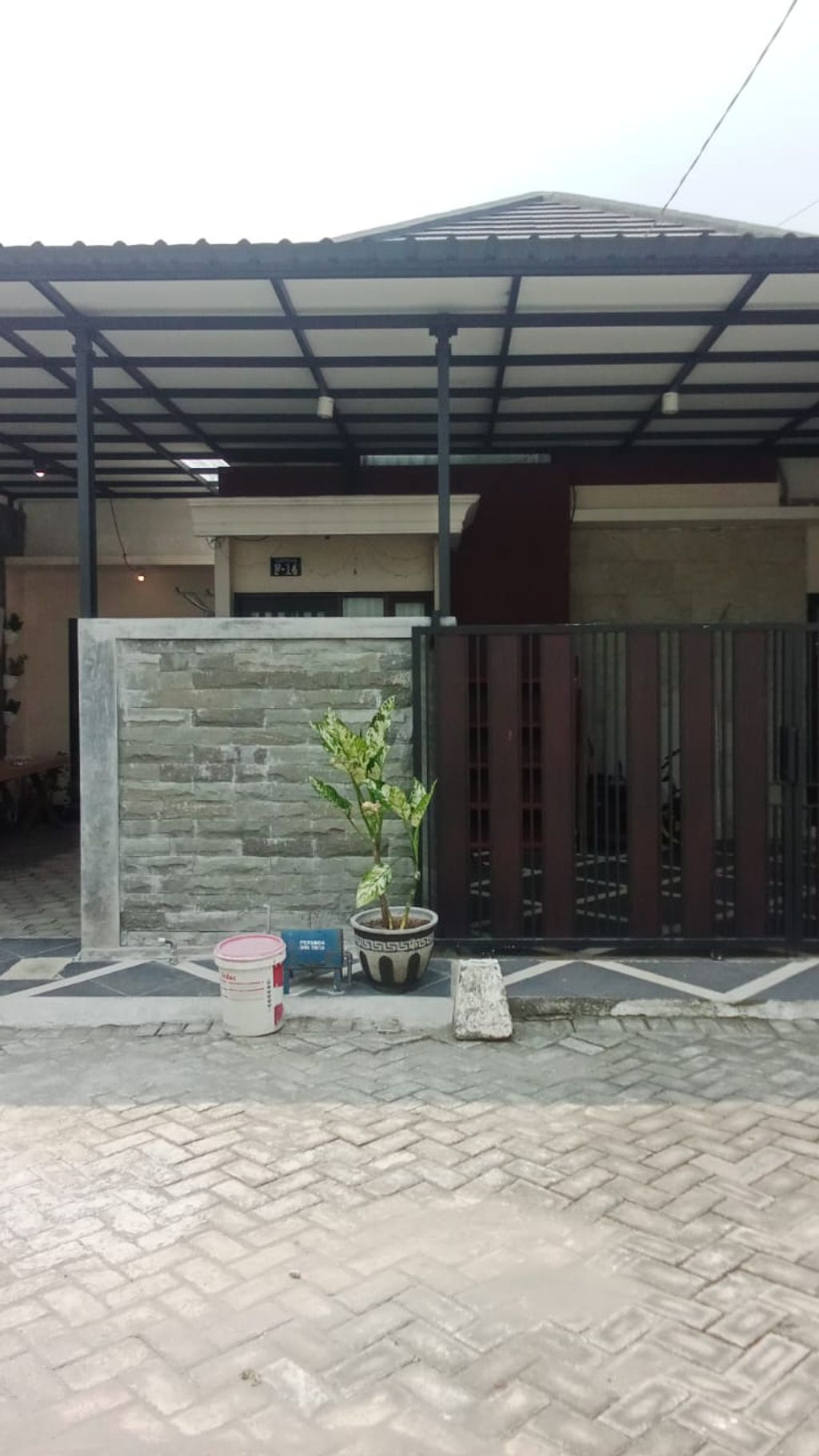 foto tampak rumah tipe LANTANA 36x90 perumahan MUARA GARDEN