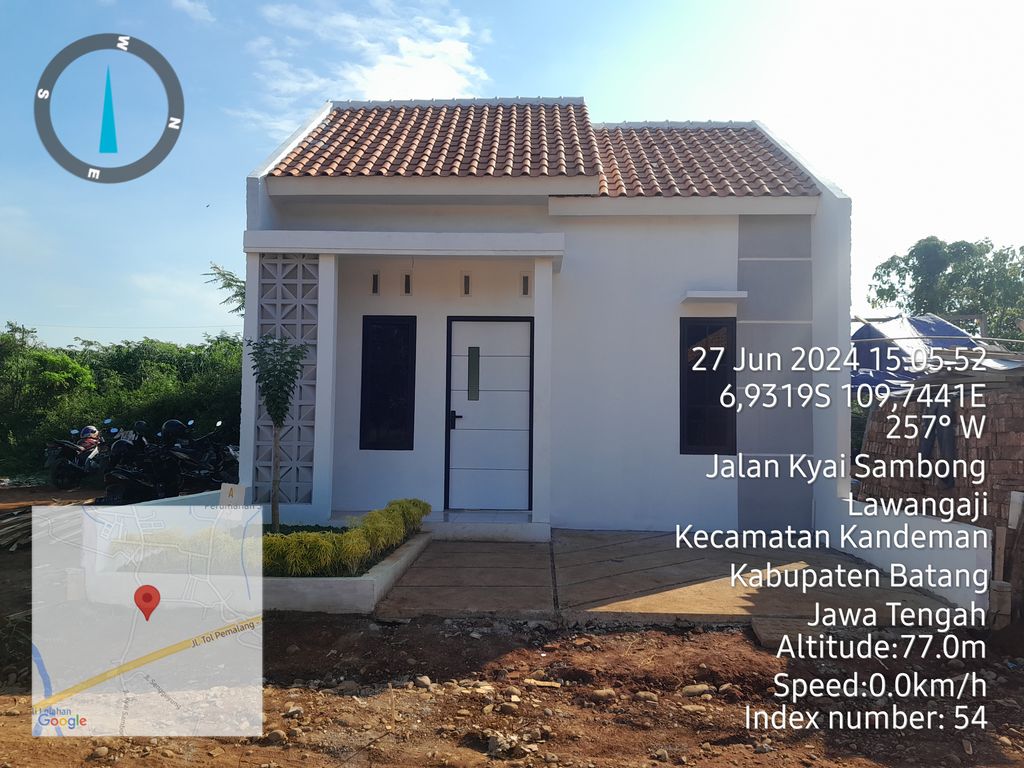 foto tampak rumah tipe 30 perumahan GRIYA KHALISA 2