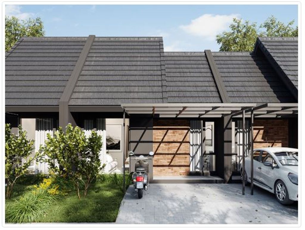 foto tampak rumah tipe LE RICHE 597 perumahan MUTIARA GADING CITY CLUSTER MONACO & PARIS