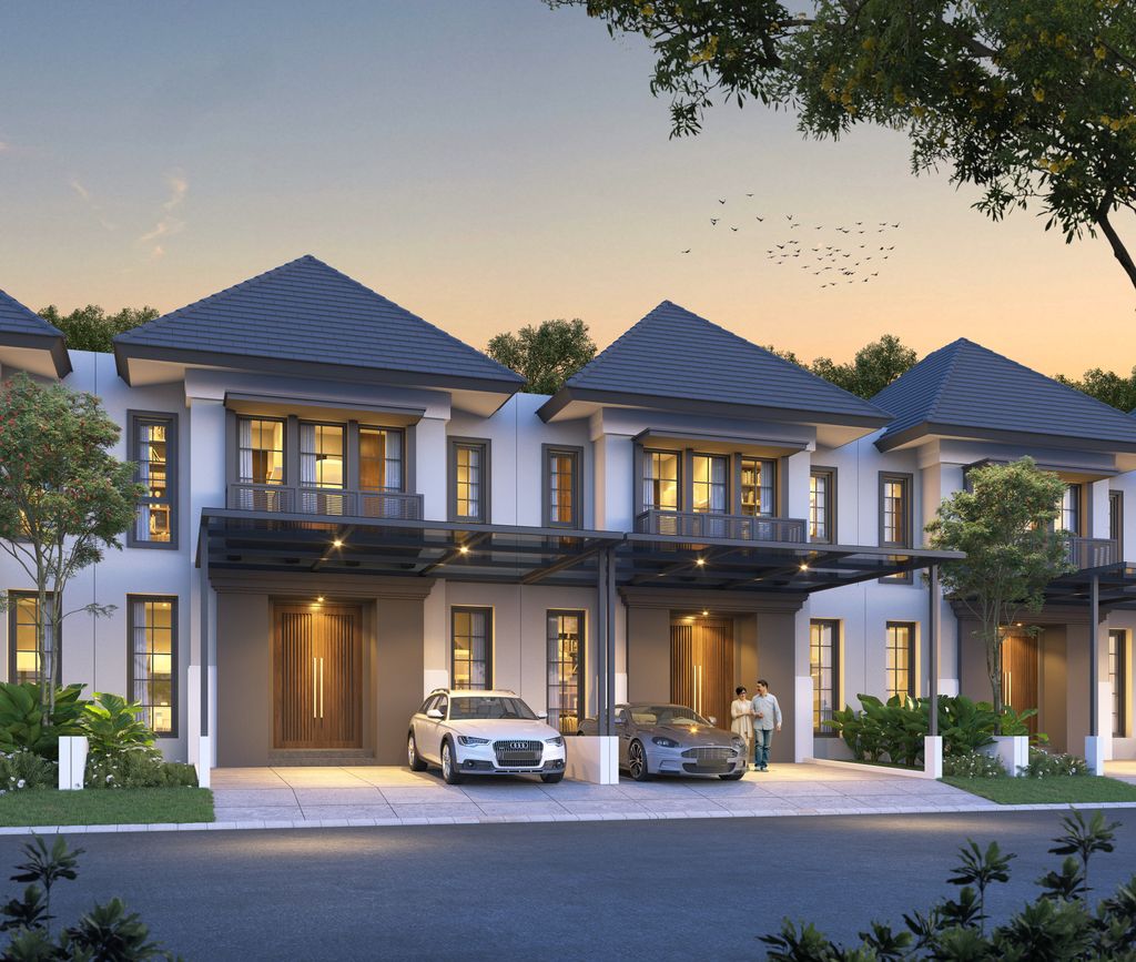 foto tampak rumah tipe SCHAGEN perumahan CITRAHARMONI - CLUSTER CAMBRIDGE 2