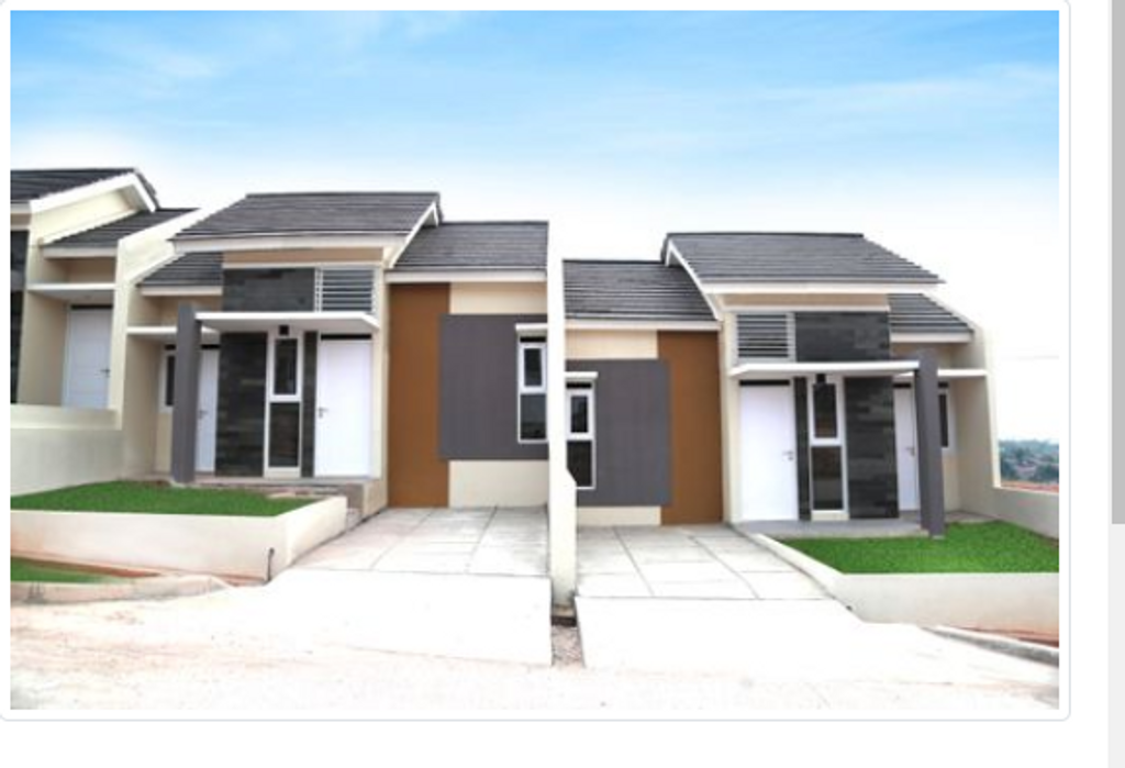 foto tampak rumah tipe 45/84 perumahan BUANA CICALENGKA RAYA 2