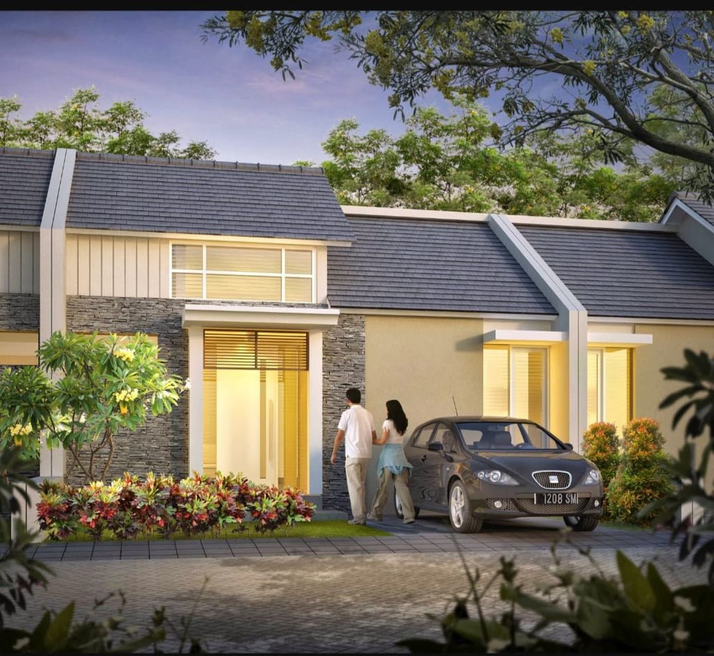 foto tampak rumah tipe Welland perumahan CITRAHARMONI - CLUSTER STAMFORD