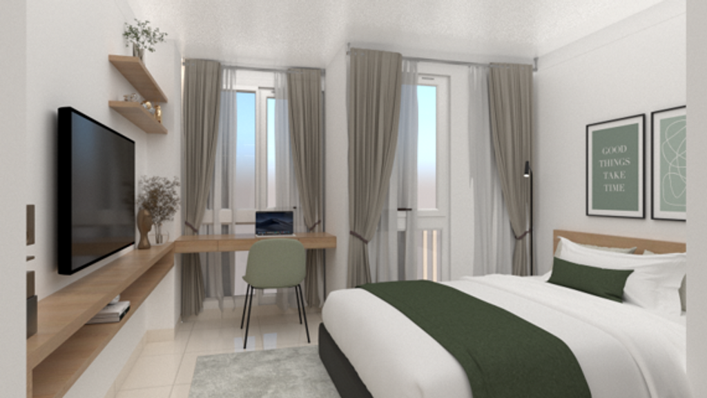 foto tampak rumah tipe 1 Bedroom perumahan Taman Melati Jatinangor