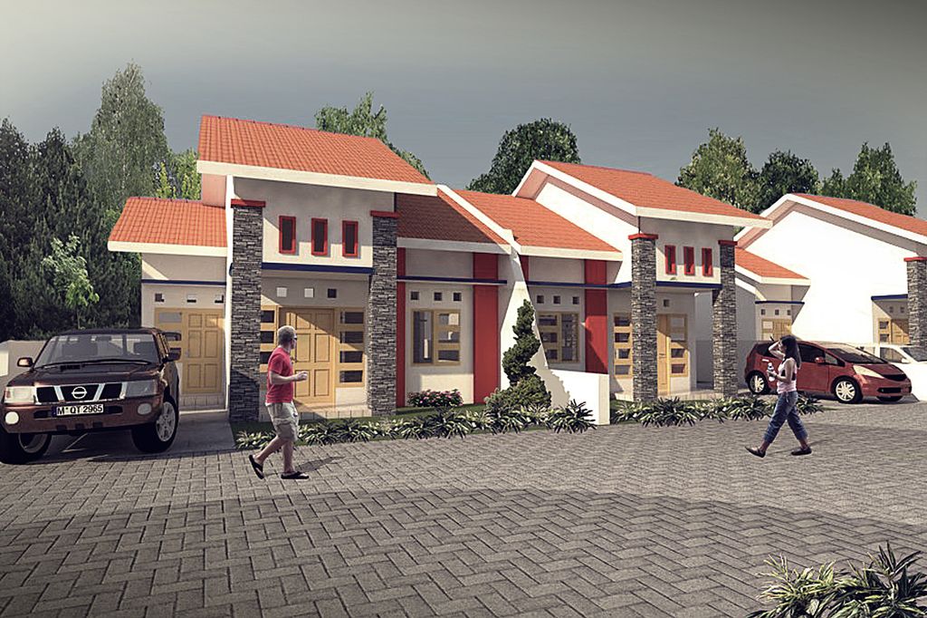foto tampak rumah tipe PERMATA ASRI 60 (2023) perumahan Perumahan Permata Asri