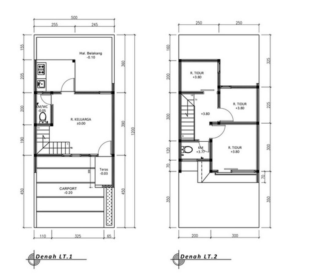 foto denah rumah tipe 54 Compact - 3 kamar (615) perumahan G-Land Arcadia Buahbatu
