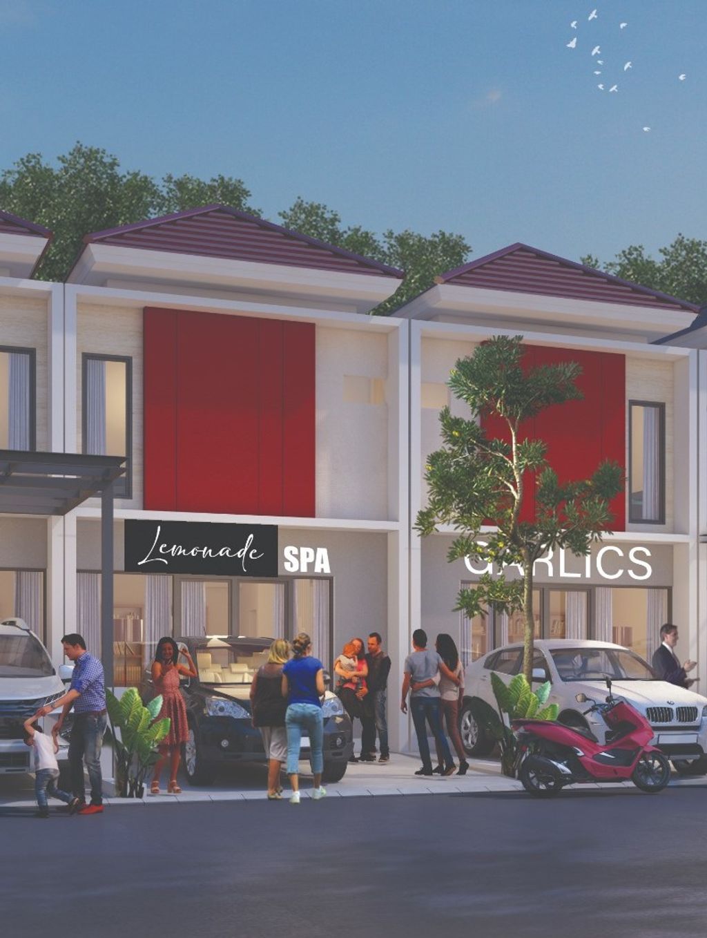 foto tampak rumah tipe RUKO perumahan Perumahan Grand Pavilion Regency