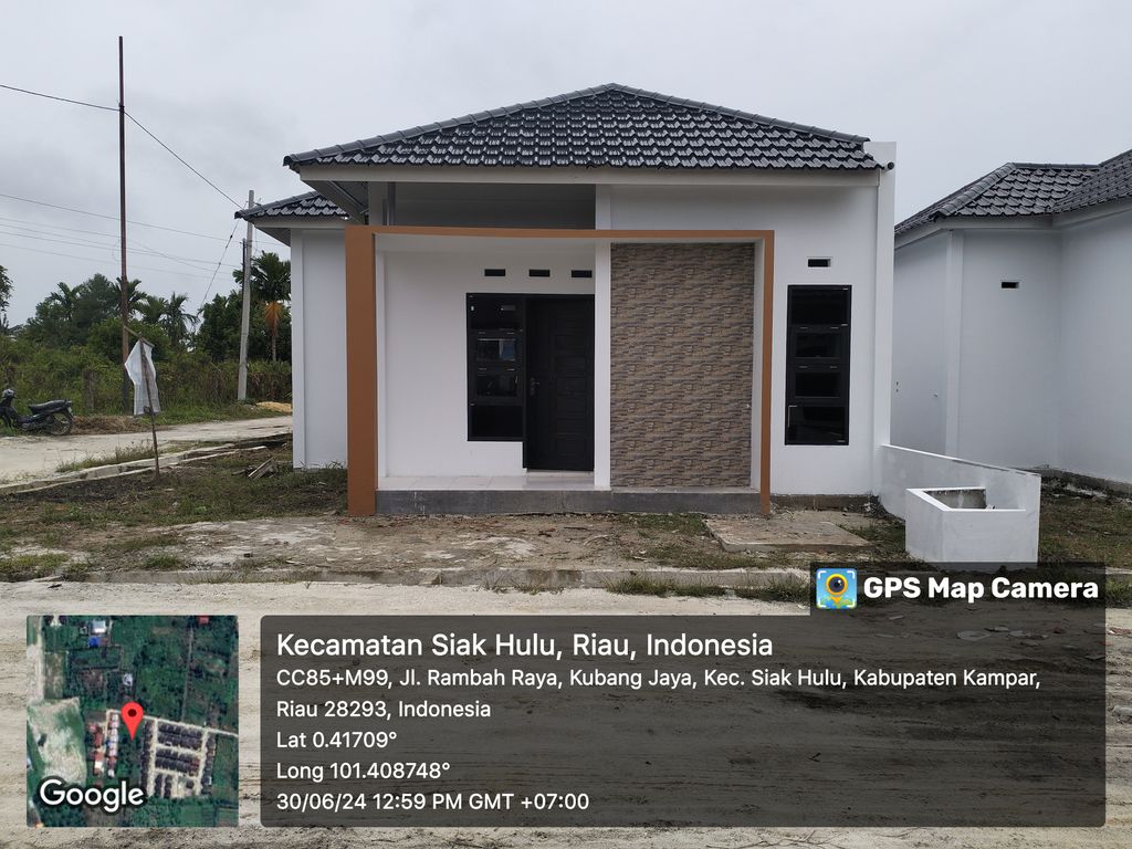 foto contoh rumah perumahan Griya asri rambah raya