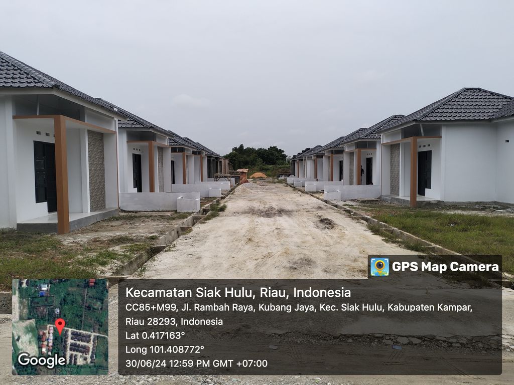 foto posisi tengah perumahan Griya asri rambah raya