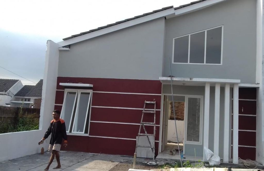 foto tampak rumah tipe BAGUS B7-11 perumahan KRIAN SEJAHTERA INDAH REGENCY