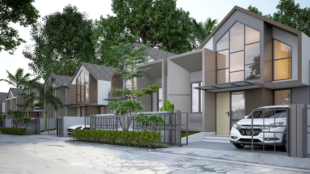 foto tampak rumah tipe KIELDER perumahan NUSA INDAH RESIDENCE