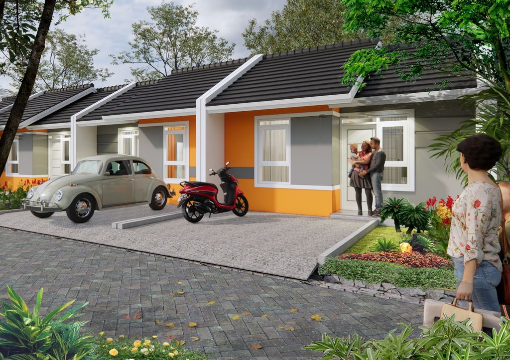 foto tampak rumah tipe 27 perumahan PARAHYANGAN ASRI 2