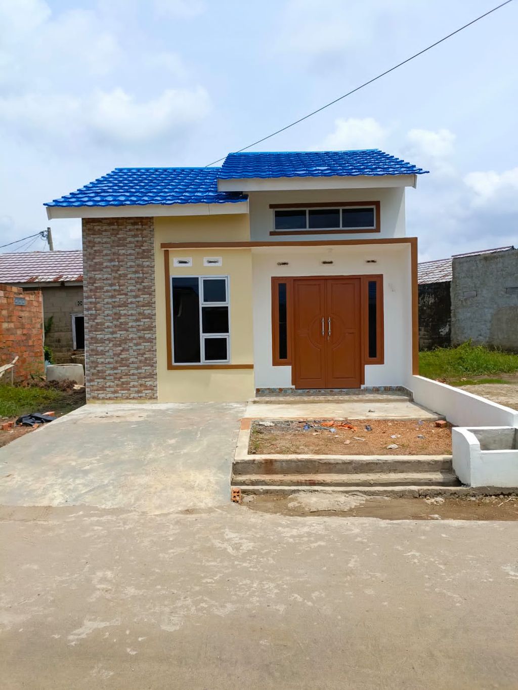 foto tampak rumah tipe 36 perumahan Grand Petunang Jaya 2 Tahap II