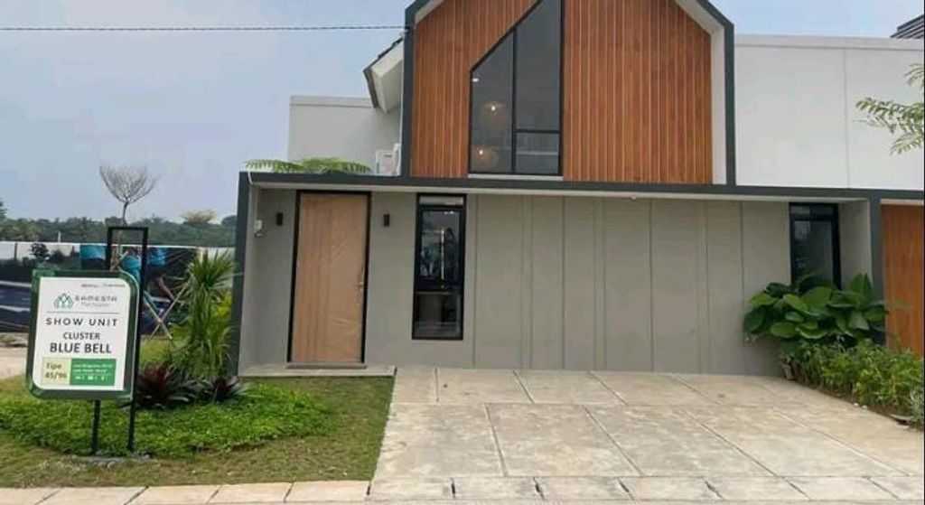 foto tampak rumah tipe 27-60 perumahan Perumnas Samesta Parayasa