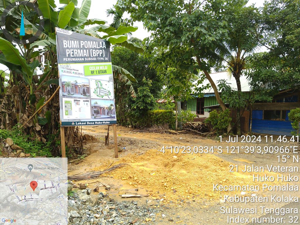 foto gerbang perumahan BUMI POMALAA PERMAI