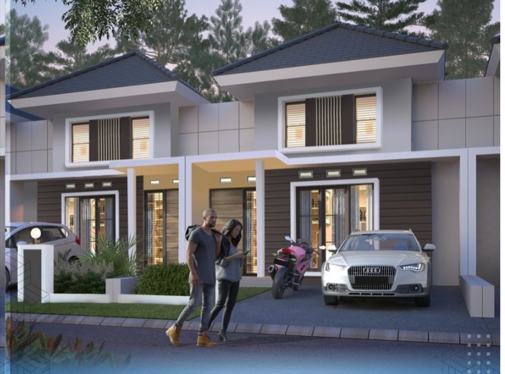 foto tampak rumah tipe E2-04 ARIF perumahan GRAND PANORAMA 3