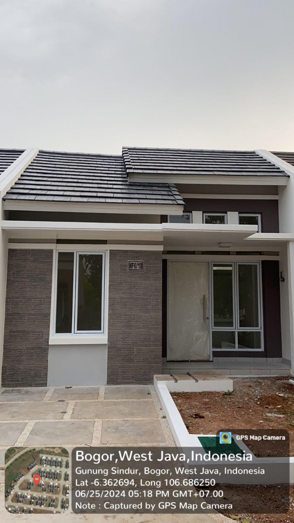 foto tampak rumah tipe NF06-10 perumahan SERPONG NATURA CITY