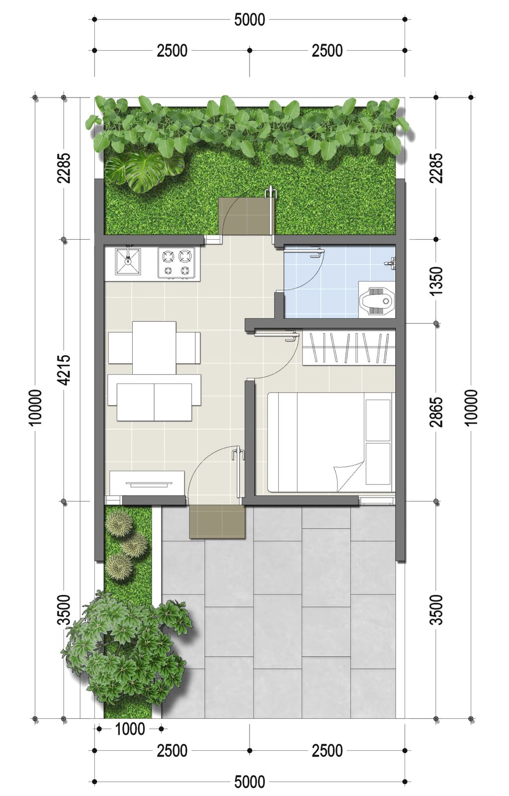 foto denah rumah tipe VINAYA perumahan CITRAGRAND GALESONG CITY ADITI