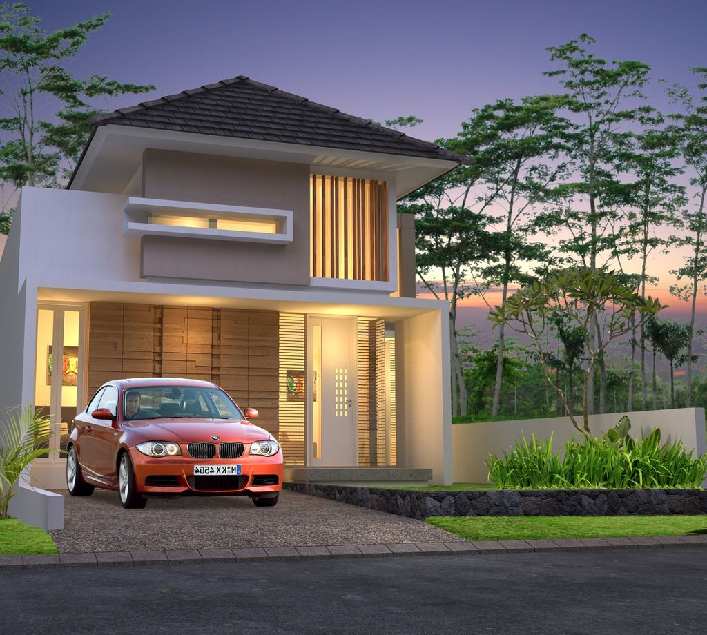 foto tampak rumah tipe MARIGOLD perumahan TAMAN ANGGREK REGENCY