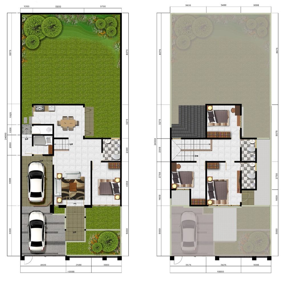 foto denah rumah tipe ELBRUS K.08/11 perumahan CITRA SENTUL RAYA