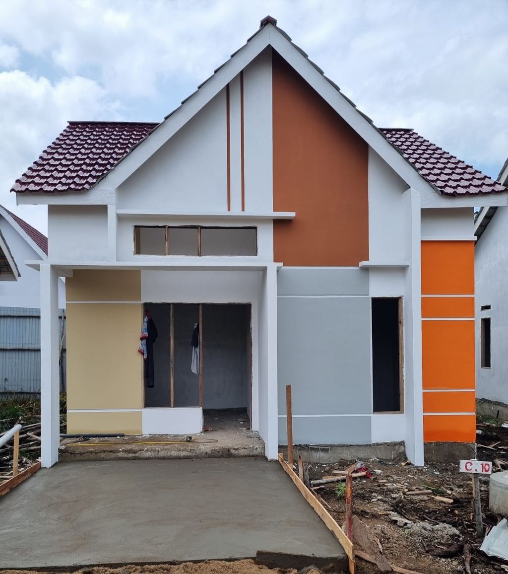 foto tampak rumah tipe 36 (2024) perumahan STAR BORNEO RESIDENCE 7 LANJUTAN