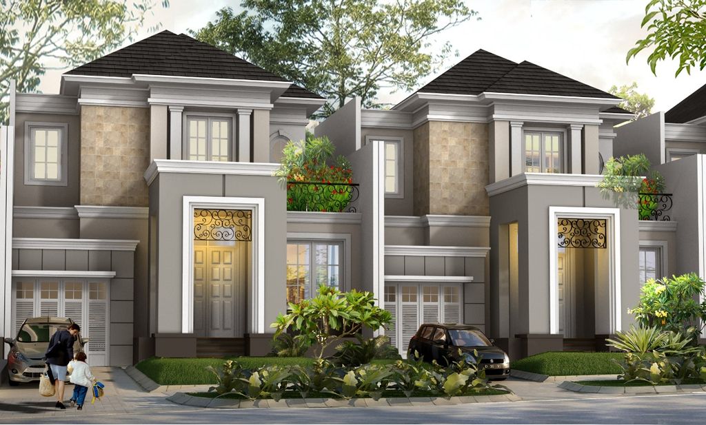 foto tampak rumah tipe ELBRUS 10X20 perumahan CITRA SENTUL RAYA