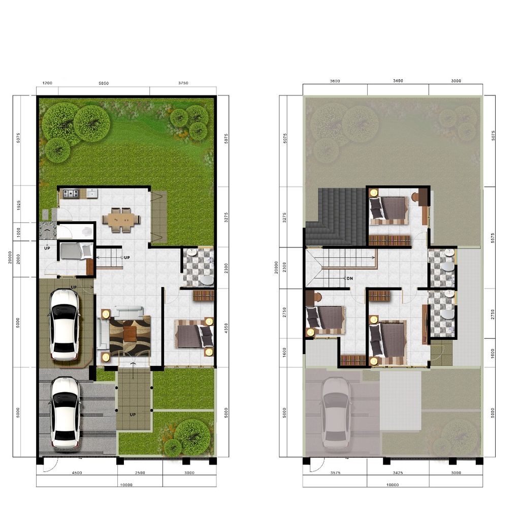 foto denah rumah tipe ELBRUS 10X20 perumahan CITRA SENTUL RAYA