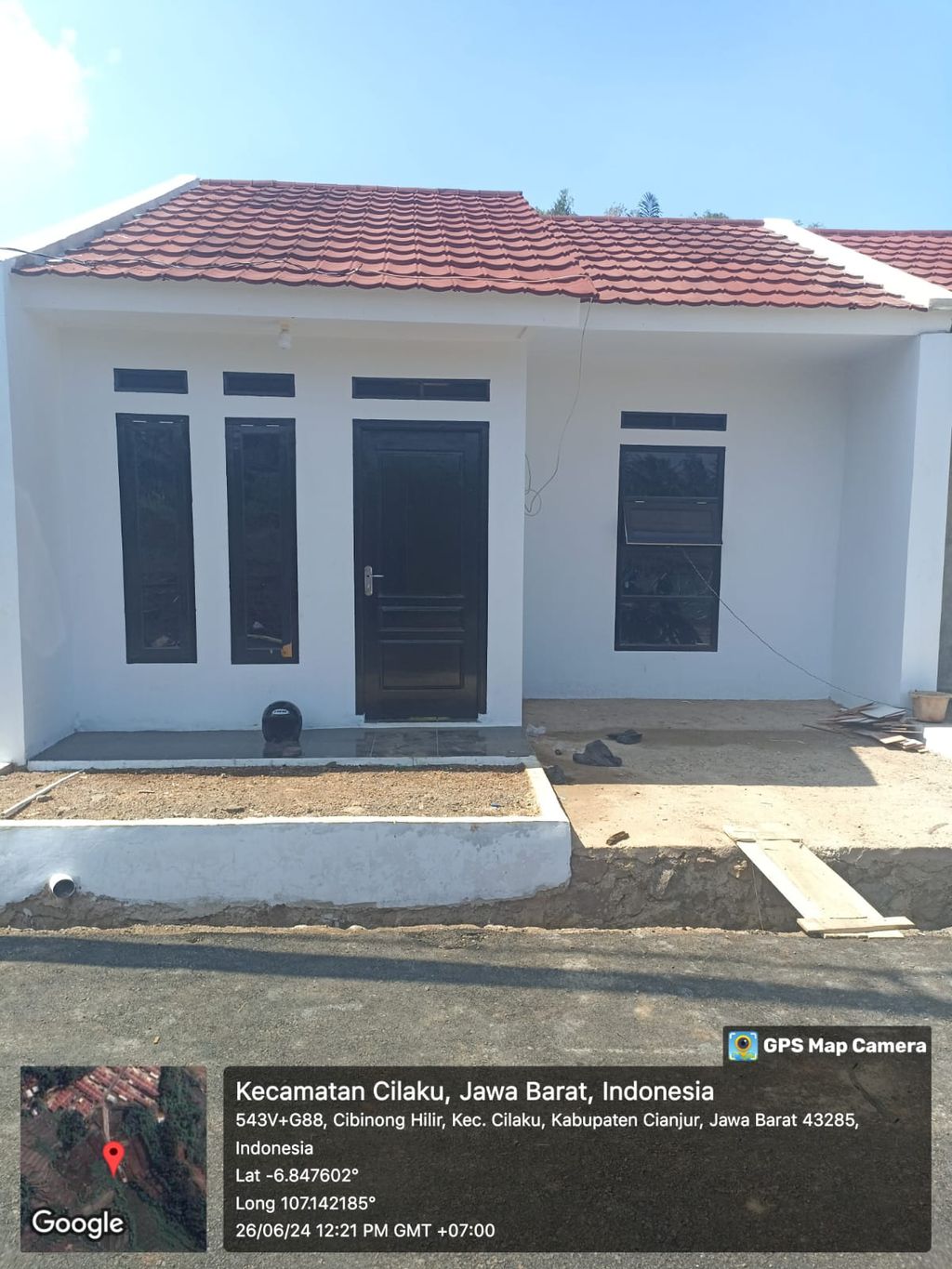 foto tampak rumah tipe subsidi perumahan SAMAWA RESIDENCE TAHAP 2 GUNUNG JATI CIANJUR