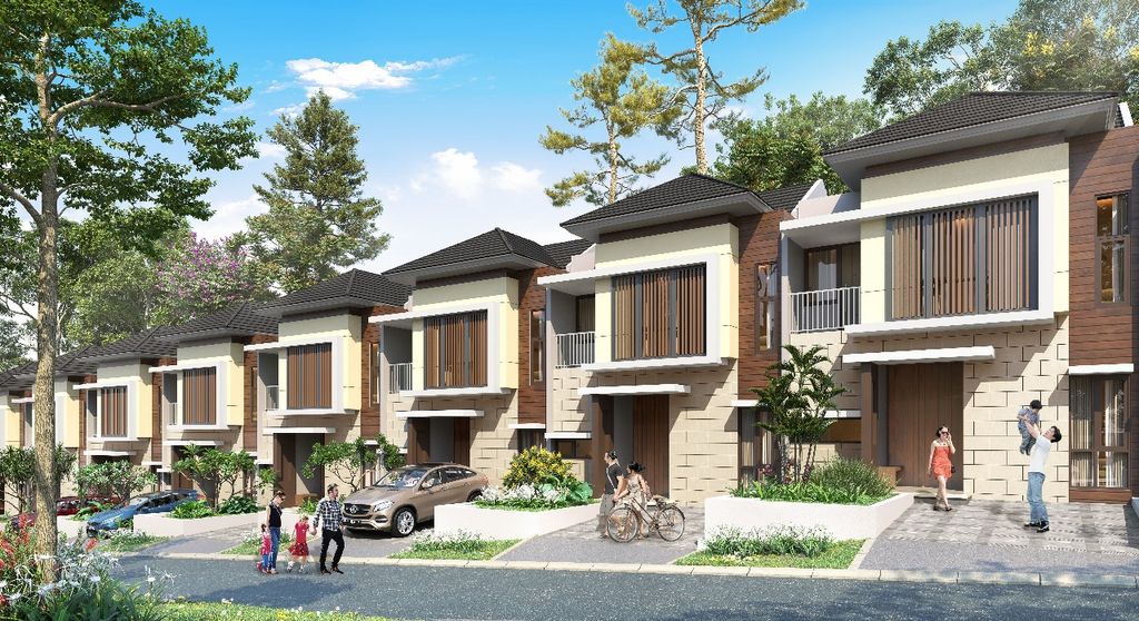 foto tampak rumah tipe WAIKIKI perumahan CITRA SENTUL RAYA